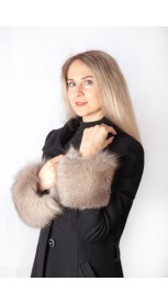 Grey Fox Fur Cuffs